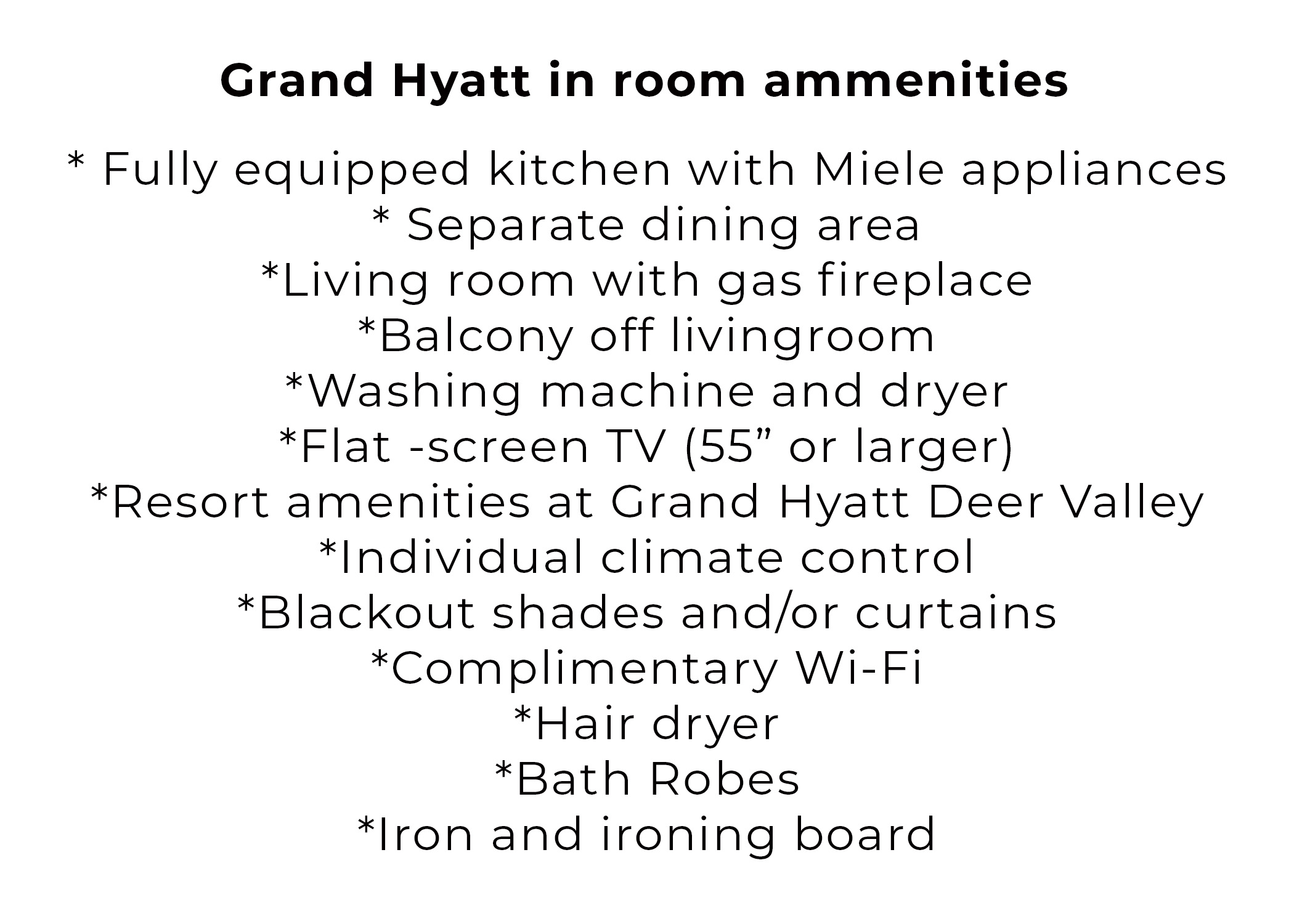 grand hyatt ammenities image